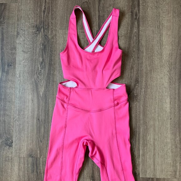 NEW Free People Movement Back it Up Jumpsuit Pink - Picture 6 of 15